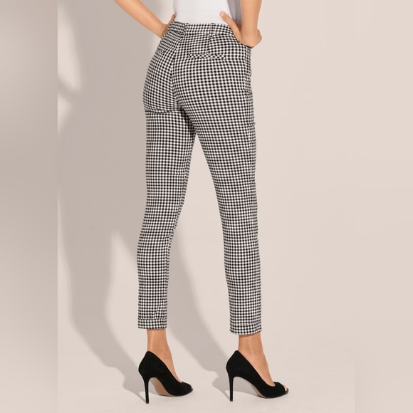 RAFAELLA COMFORT WOMEN'S GINGHAM CHECKERED PANTS SIZE 12 - Picture 1 of 10